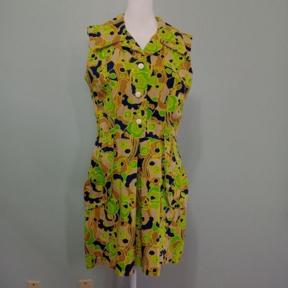 Vintage Pants - Vintage print romper